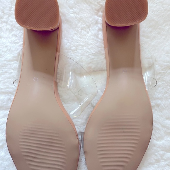 Castamere Womens Chunky Block Mid Heels Sandals Slip On Size 12 - Picture 6 of 11